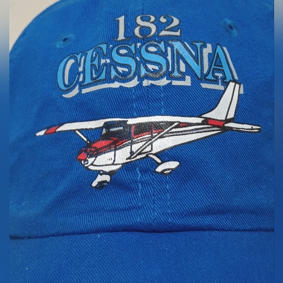 Vintage Cessna 182 Cap Hat   Adjustable Airplane Trainer - Picture 12 of 12
